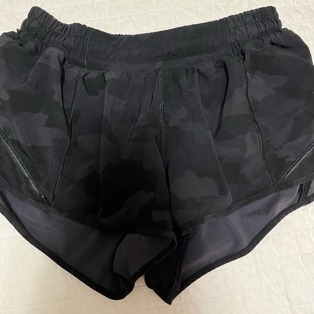 lululemon athletica Black Camouflage Athletic Shorts